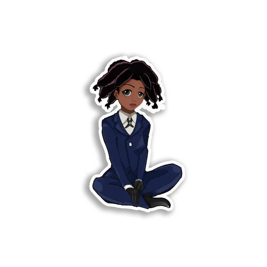 Anime-Mädchen im Anzug Sticker