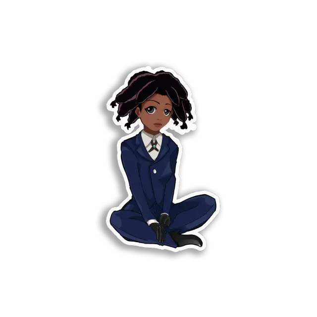 Anime Girl in Suit Sticker