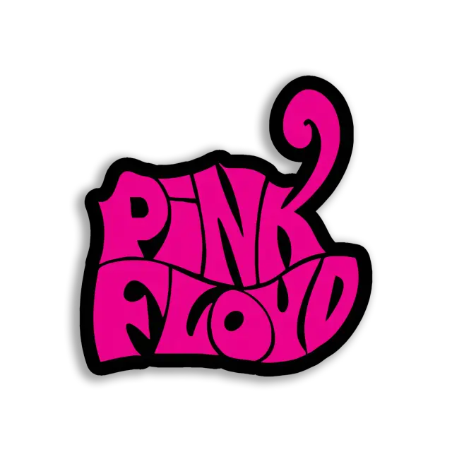 Pink Floyd Logo in Knallpink Sticker