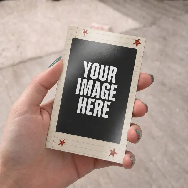 Mini Vintage Star Paper Polaroids