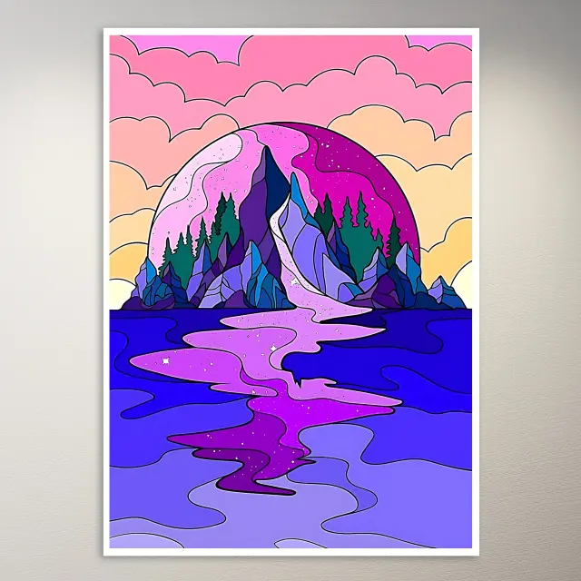 Trippy Kunst-Poster