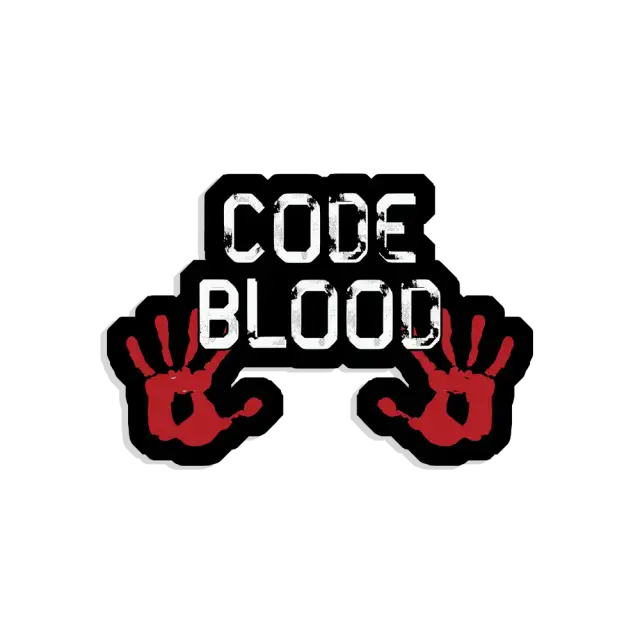 Code Blooded Sticker