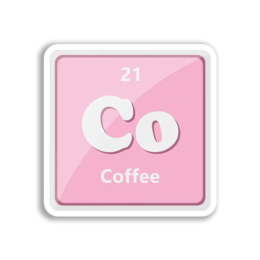 Kaffee-Elementsymbol Sticker