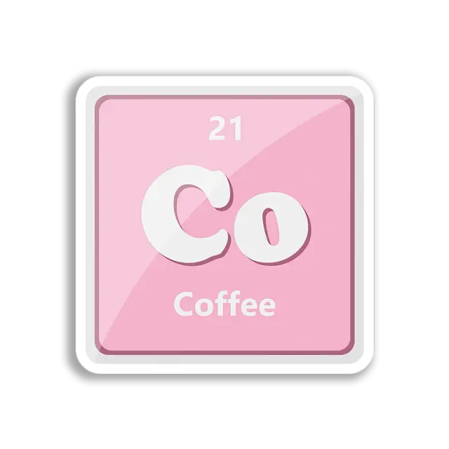 Coffee Element Symbol Sticker