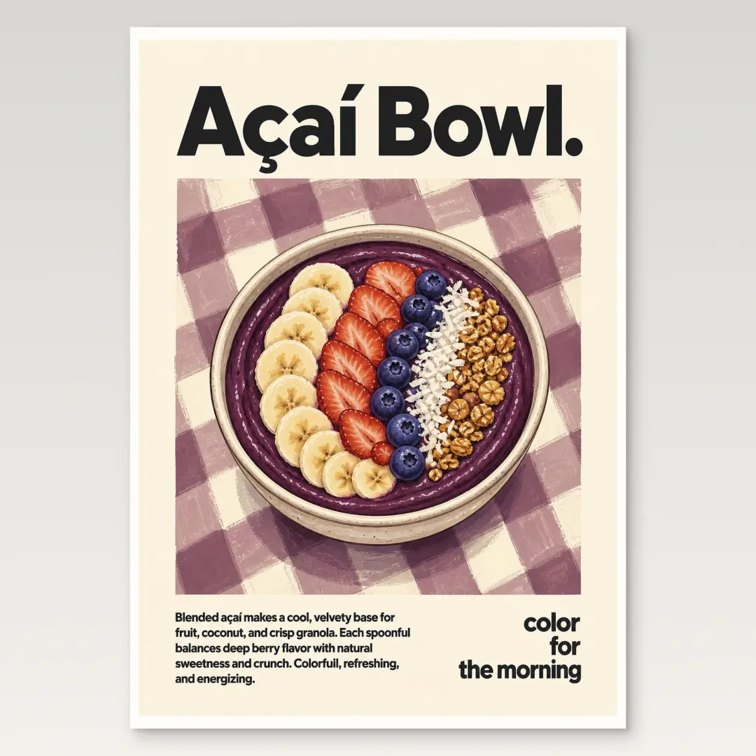 Acai Bowl Poster