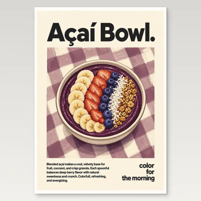 Acai Bowl Poster