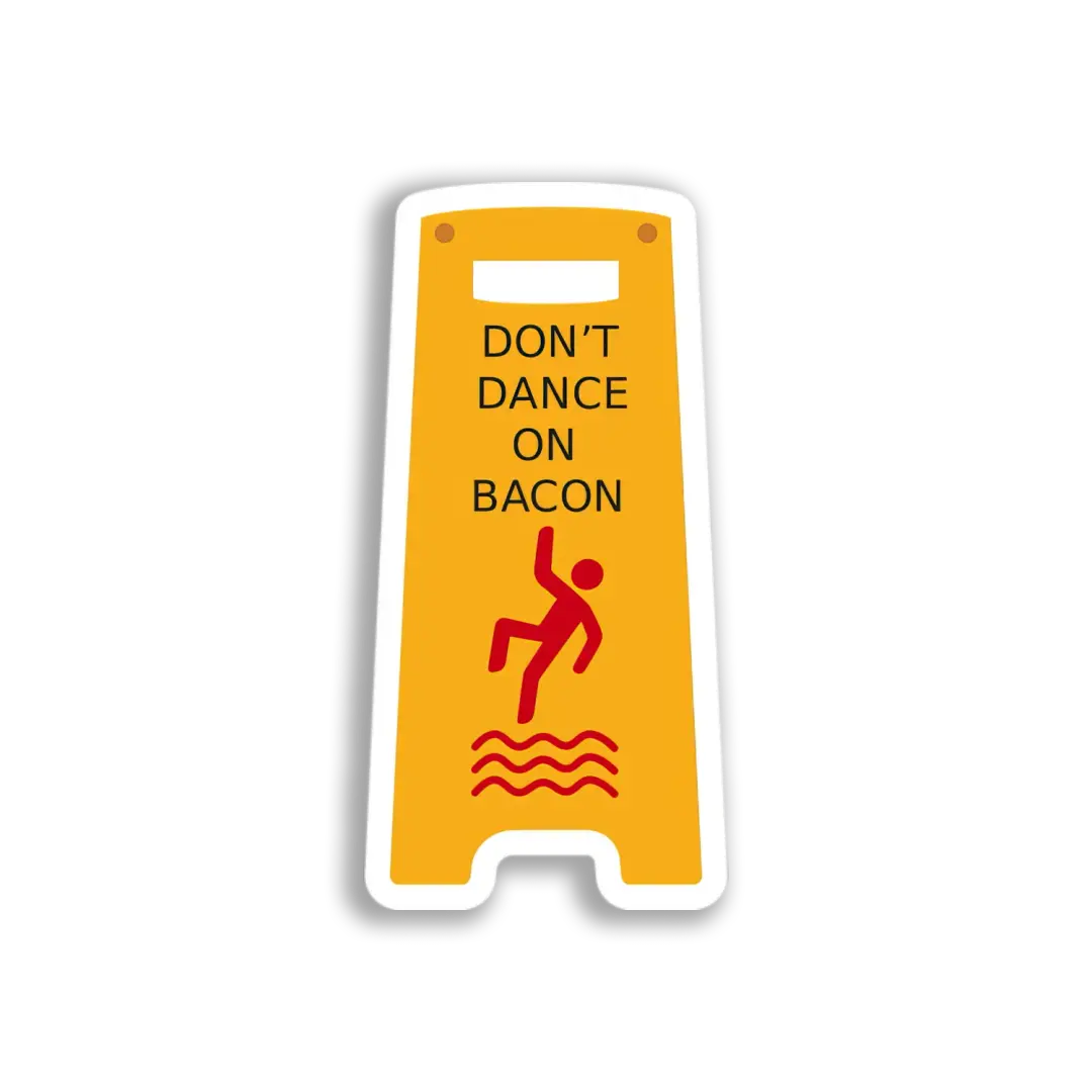 Speck-Tanz Warnschild-Sticker