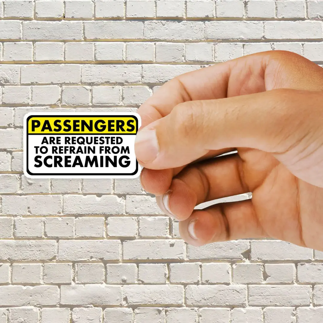 Passengers are Requested Original Sticker