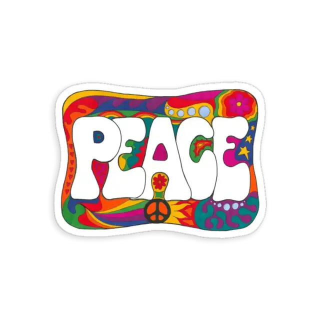 Psychedelic Peace Sticker