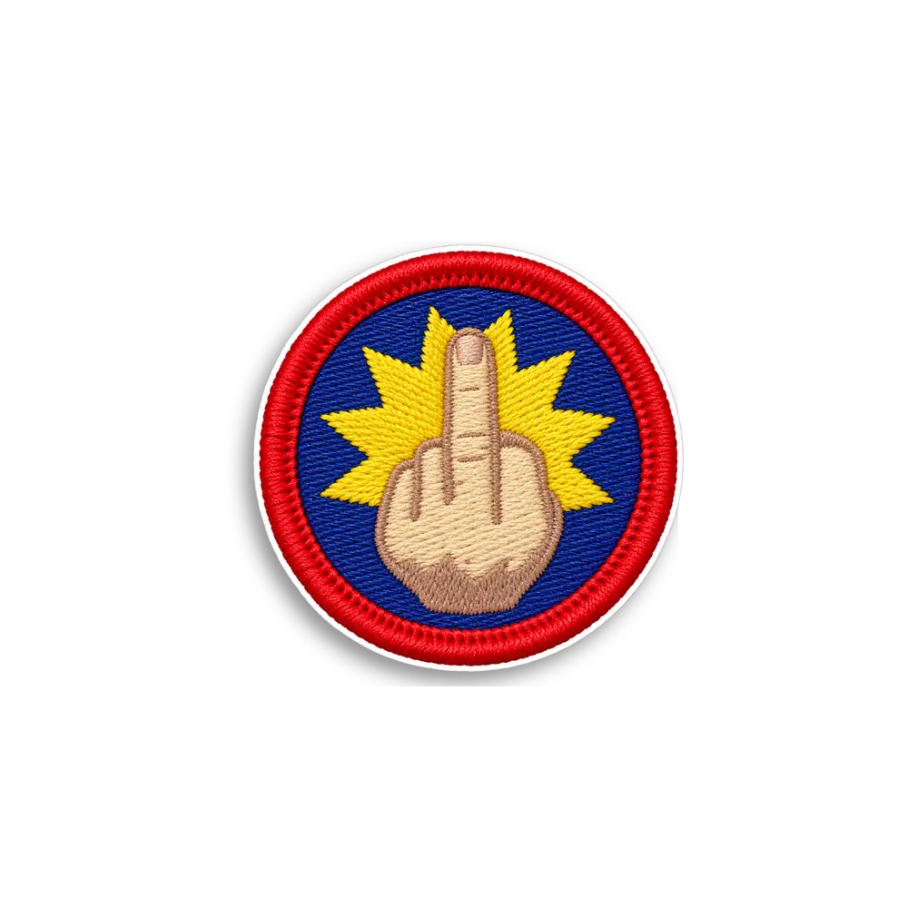 Mittelfinger-Abzeichen Sticker