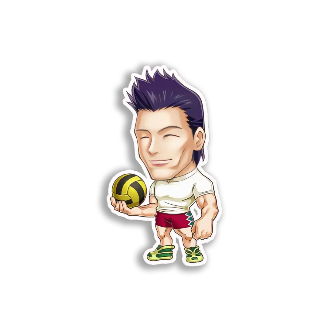 Volleyball Player Chibi Sticker