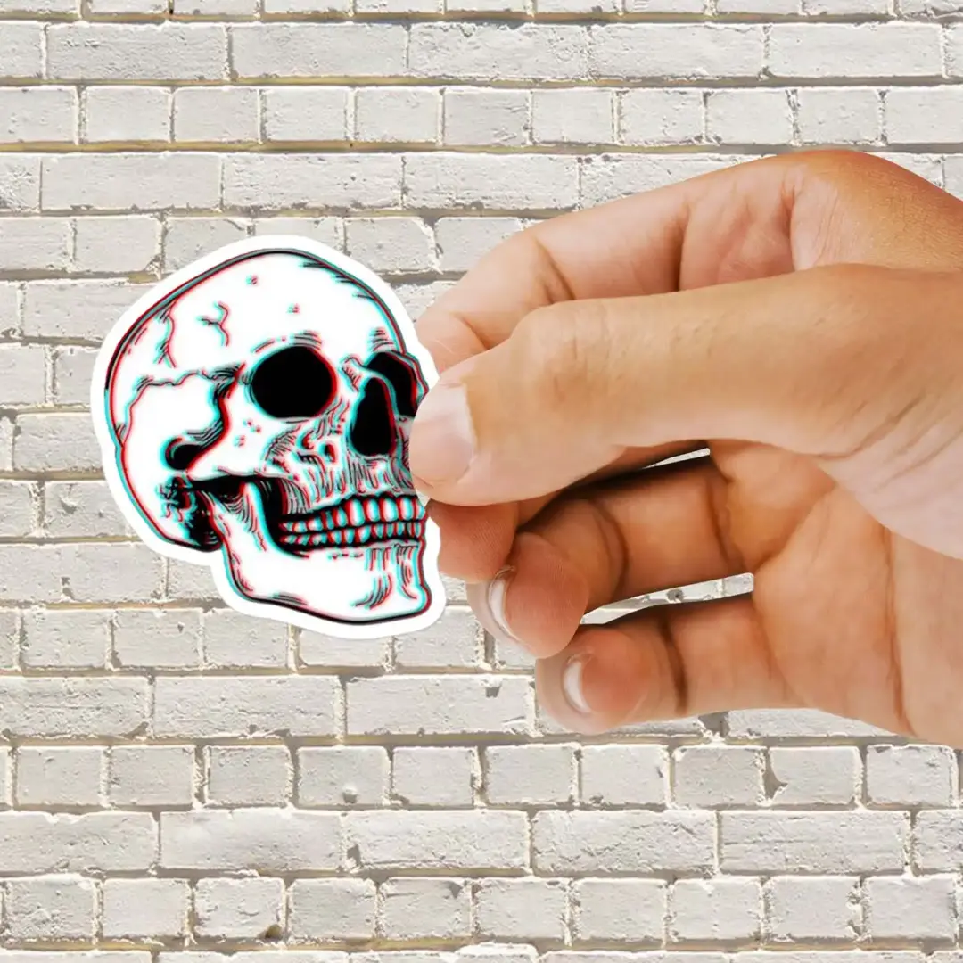 Skull Sticker Trippy Sticker