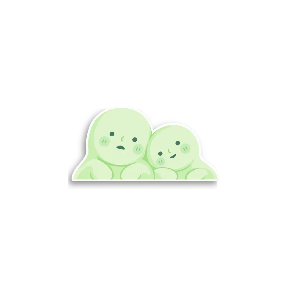 Zwei Freunde Gucker Sticker