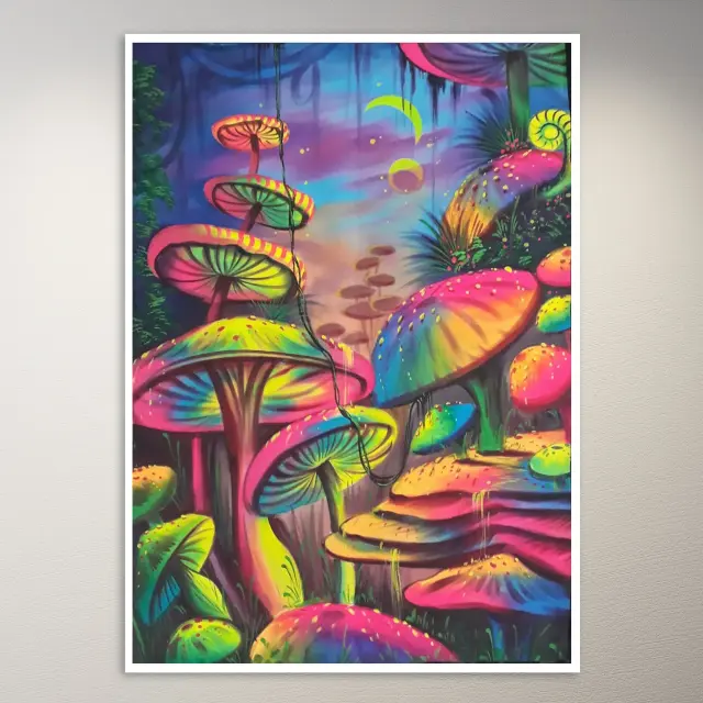 Psychedelisches Trippy-Ästhetik-Wandposter