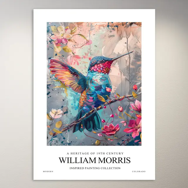 Pintura inspirada en William Morris | Póster de arte