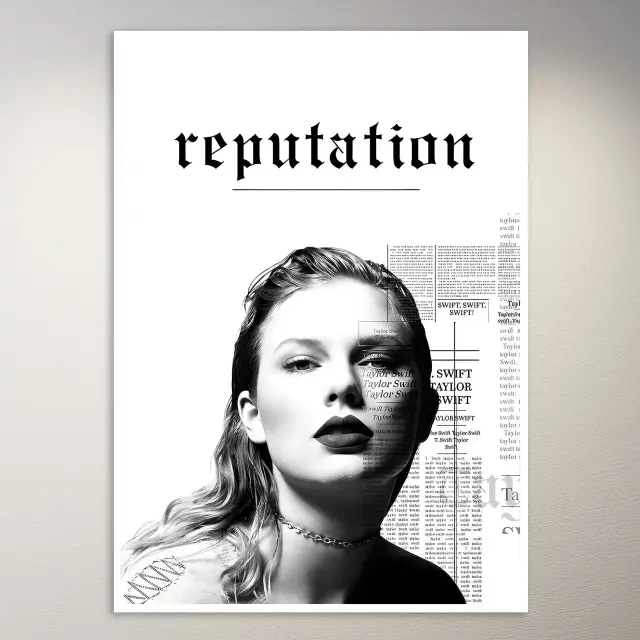 ملصق فني Taylor Swift Reputation | ملصق فني موسيقي