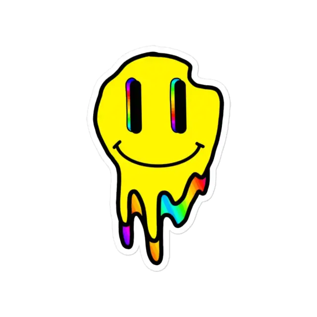 Psychedelisches Lächeln Sticker