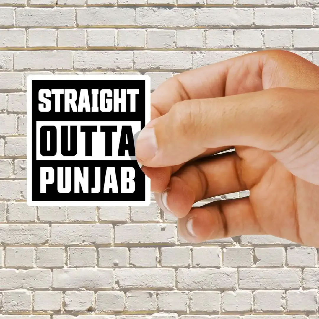 Straight Outta Punjab Sticker