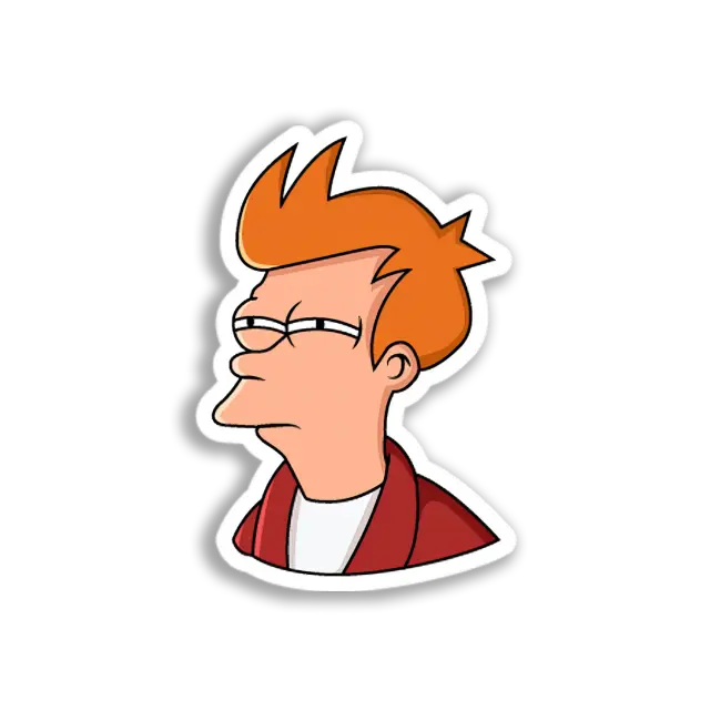Frys skeptischer Blick Sticker