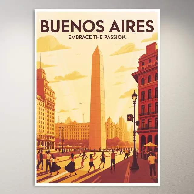 โปสเตอร์ท่องเที่ยว Buenos Aires