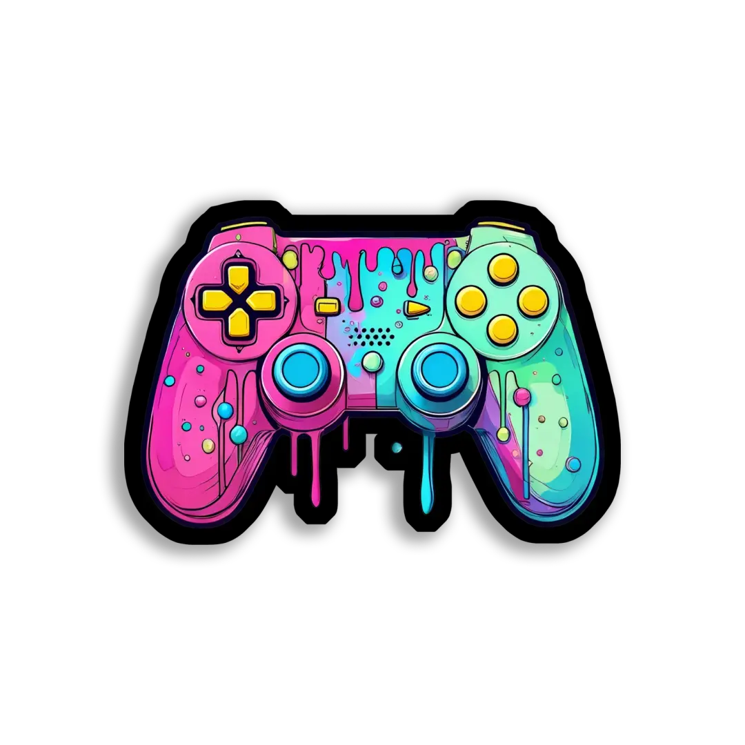 Tropfender Gamecontroller Sticker