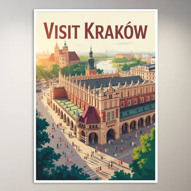 Krakau Reiseposter