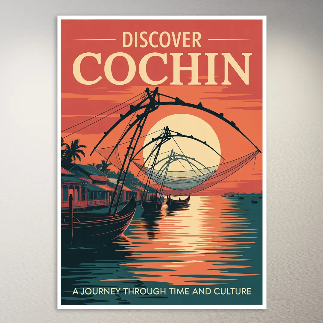 Cochin (Kochi) Reiseposter