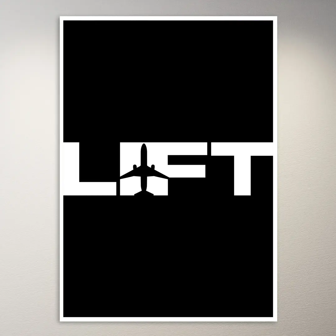 Airplane Lift Off Design Poster