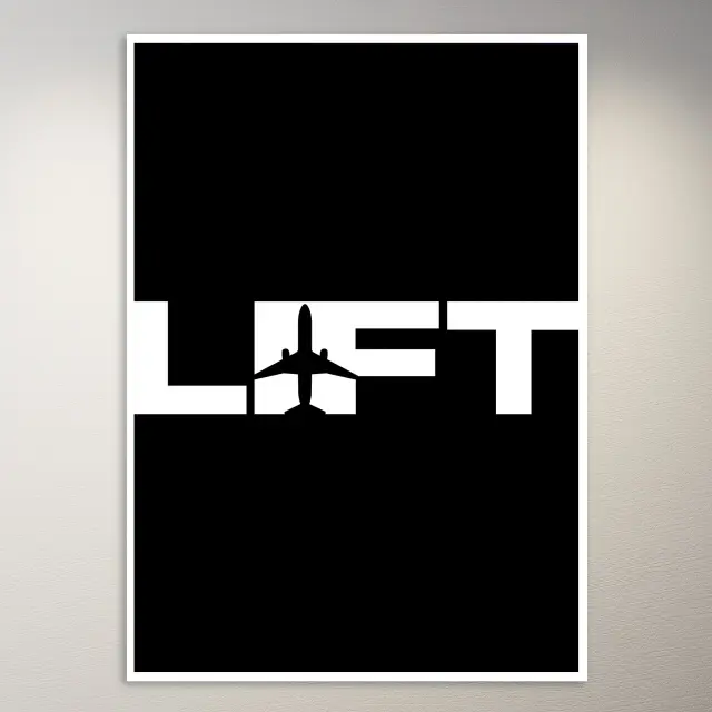 Airplane Lift Off Design Poster