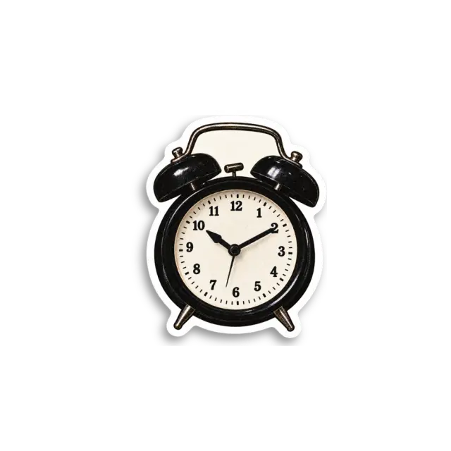 Retro Clock Sticker