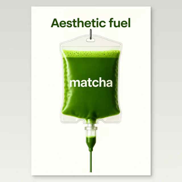 Aesthetic Fuel Matcha Poster