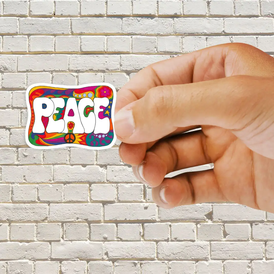 Psychedelic Peace Sticker