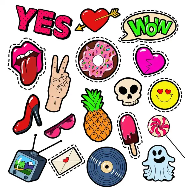 Mädchen-Ästhetik-Sticker
