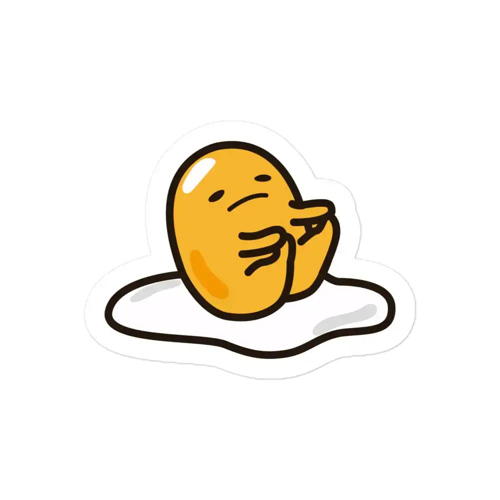 Beschäftigter Gudetama Sticker