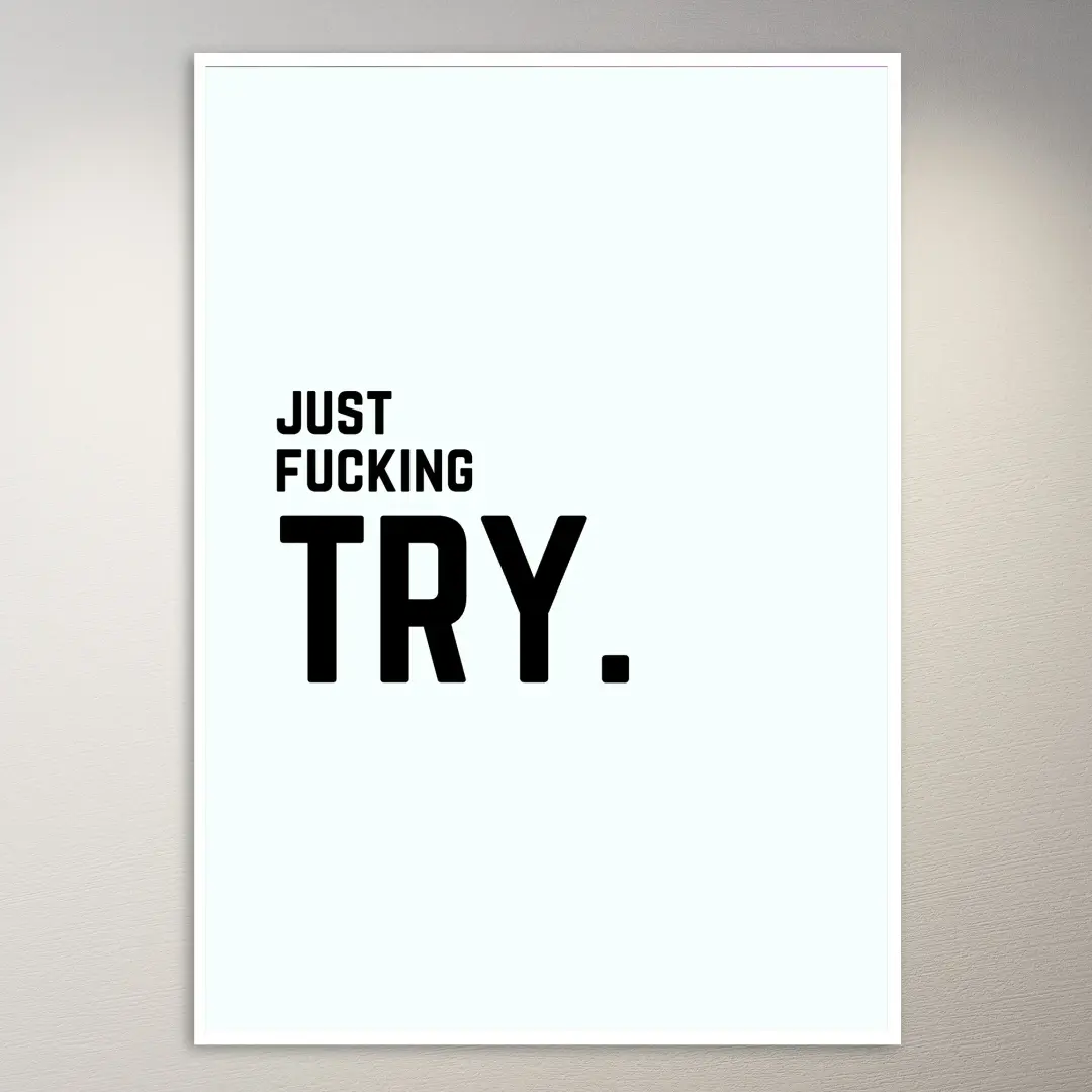 Motivational Quote Wall Poster