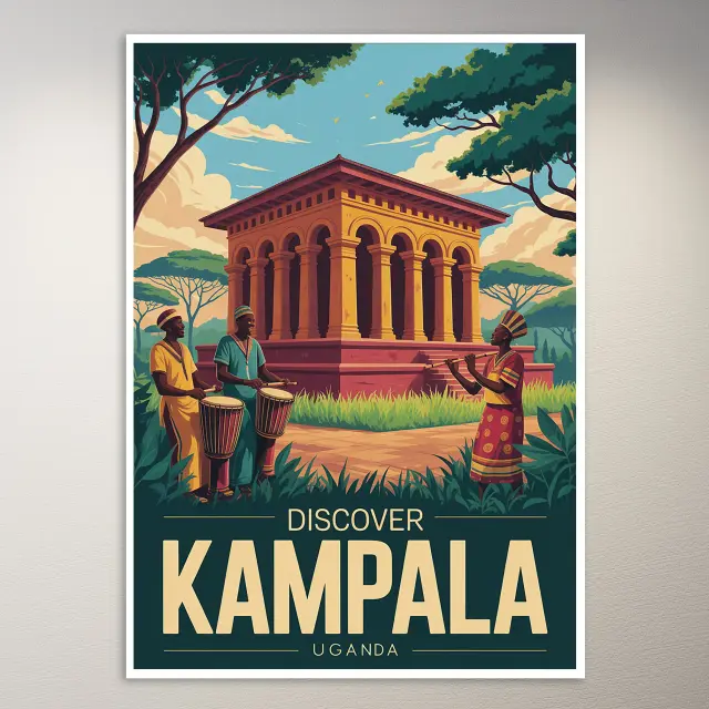 Kampala Travel Poster