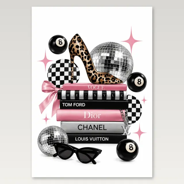 Eight Ball Disco A4 Poster