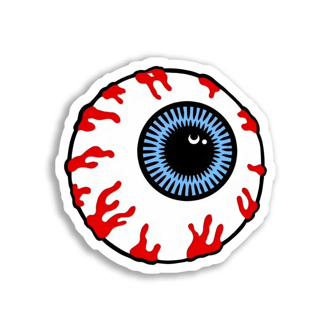 Blutiger Augapfel Motiv-Sticker