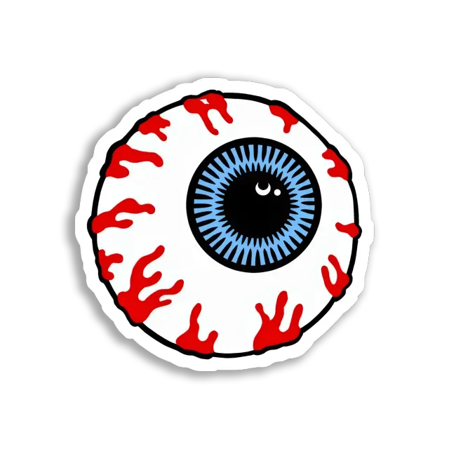 Bloody Eyeball Sticker Image Sticker