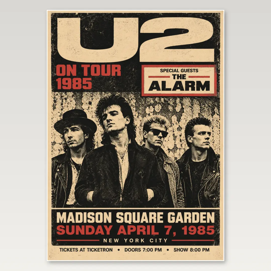 U2 Alarm Poster A4 Poster