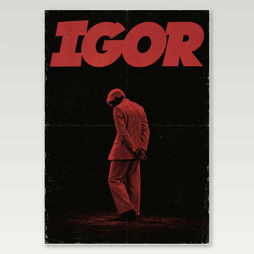 Igor Dark Red A4 Poster