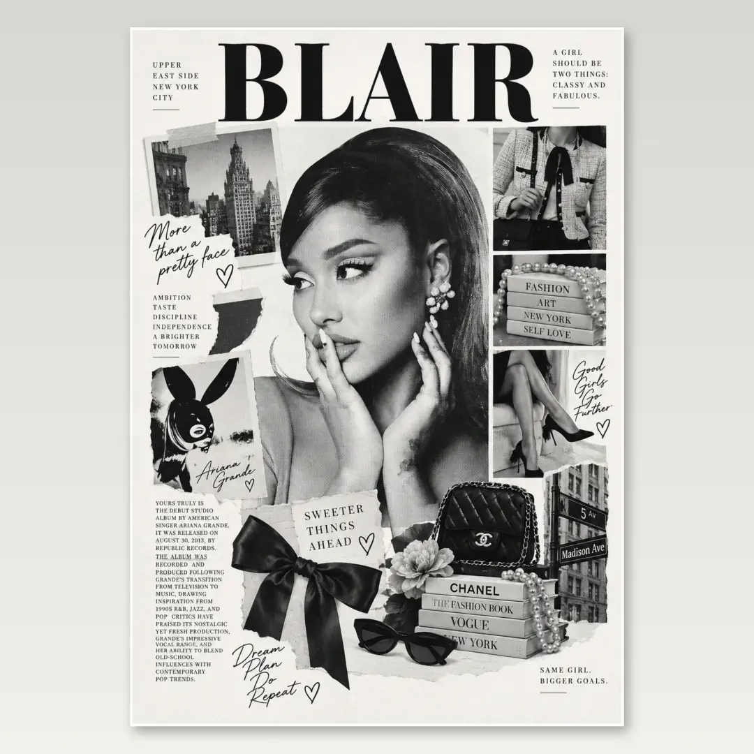 Blair Moodboard A4-Poster