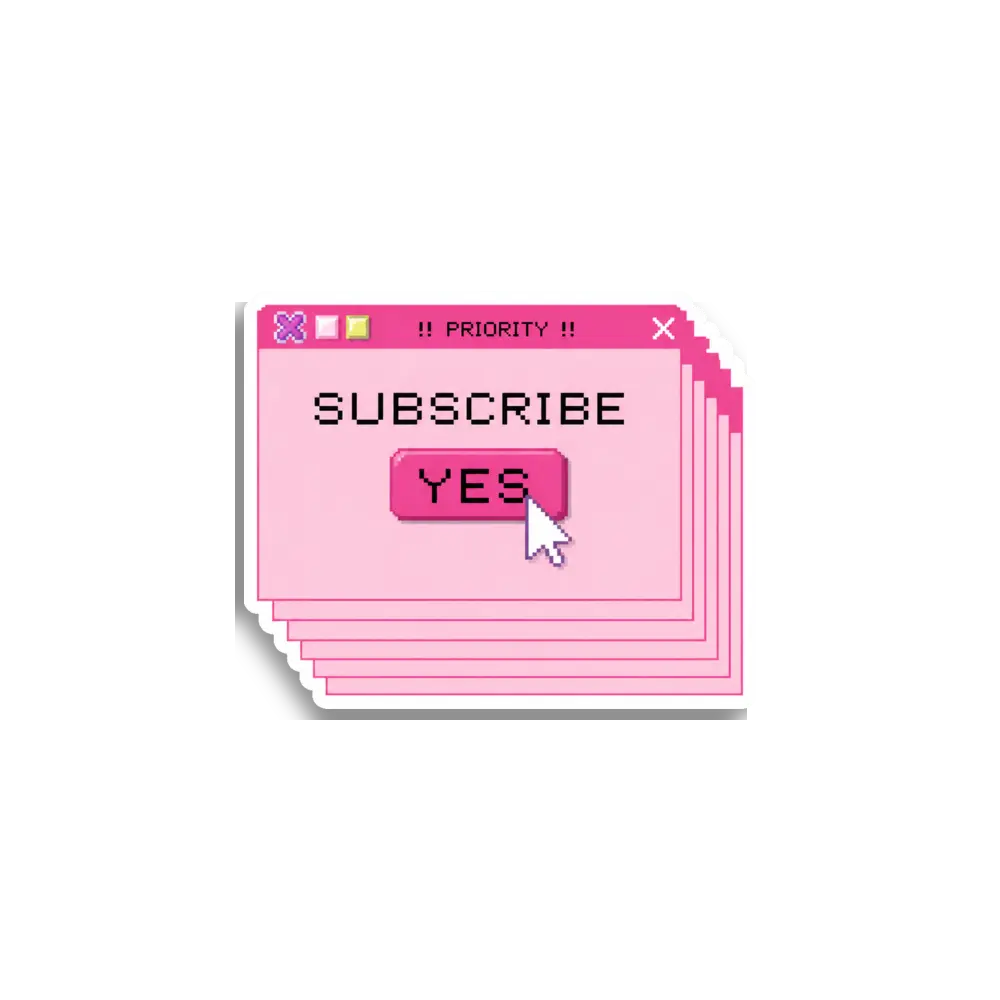 Subscribe Yes Dialog Sticker