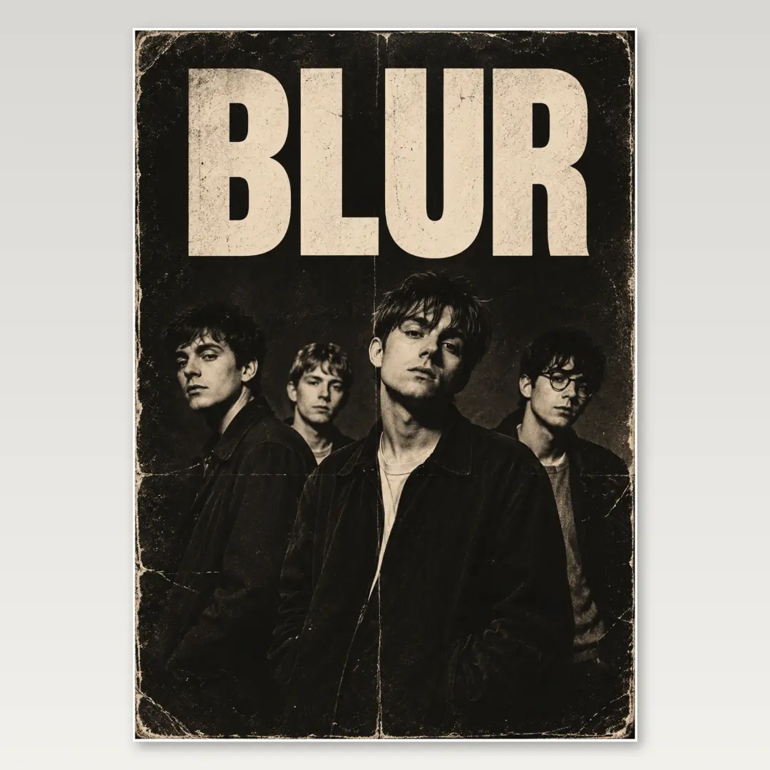 Blur Band A4-Poster