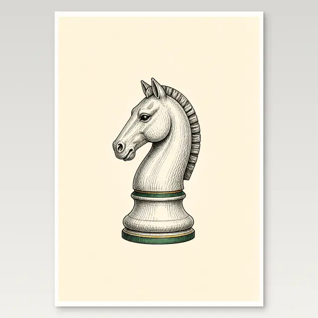 Chess Knight Poster