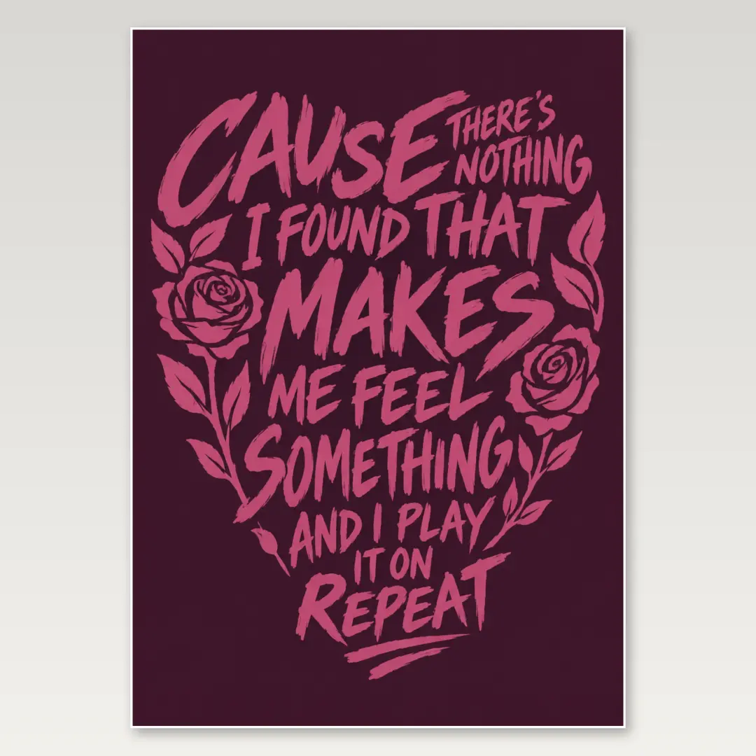Arctic Monkeys Dark Quote A4 Poster