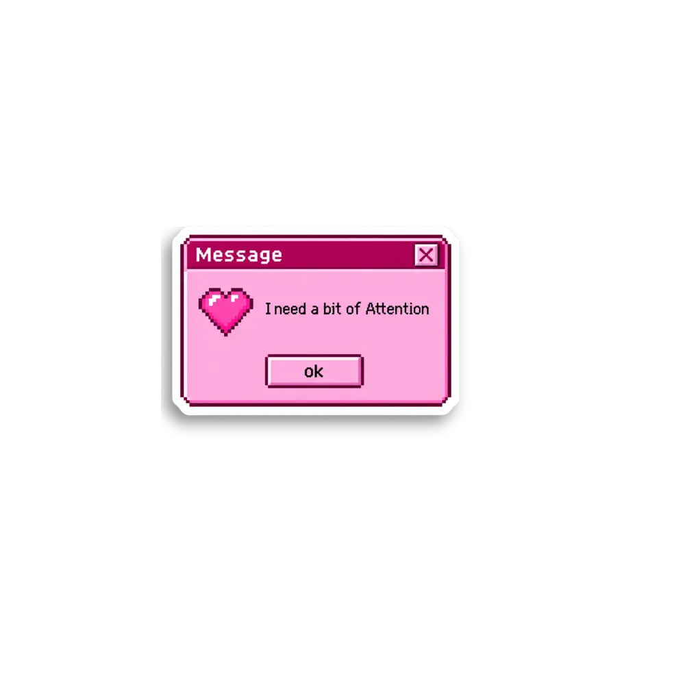 Need Attention Dialog Sticker