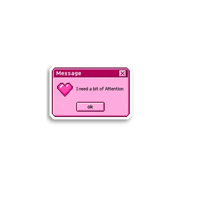 Need Attention Dialog Sticker