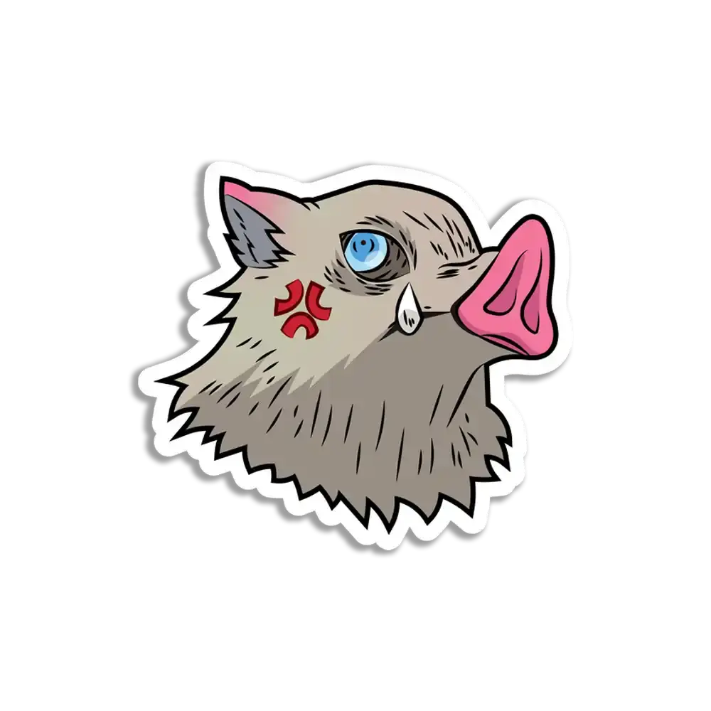Inosuke Hashibira Evil Sticker