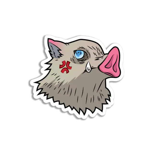 Inosuke Hashibira Evil Sticker